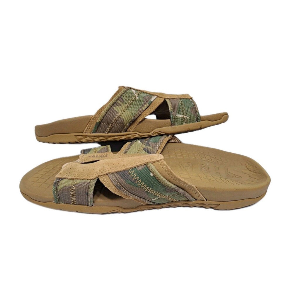 VIKTOS Men's Ruck Recovery MC Slide Sandals Camo Brown Army Tactical Beach - Picture 4 of 8